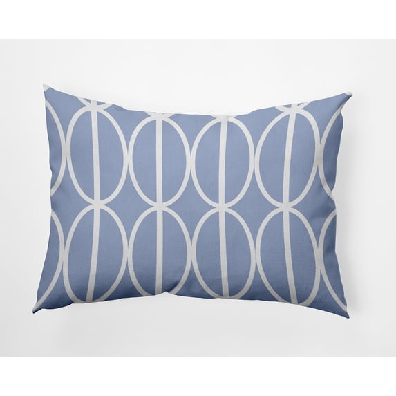 Simply Daisy 14" x 20" Ovals Go 'Round Decorative Throw Pillow, Peri (1 count)