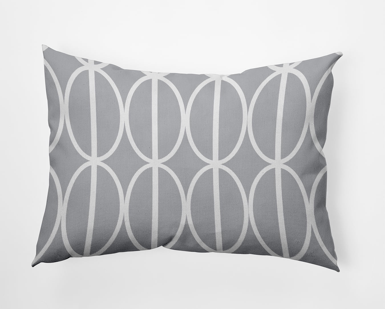 Simply Daisy 14" x 20" Ovals Go 'Round Indoor/Outdoor Throw Pillow, Rain Cloud (1 count)