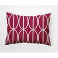 thumbnail image 1 of Simply Daisy, 14" x 20" Ovals Go 'Round Pink/Fuchsia Abstract Decorative Outdoor Pillow, 1 of 3
