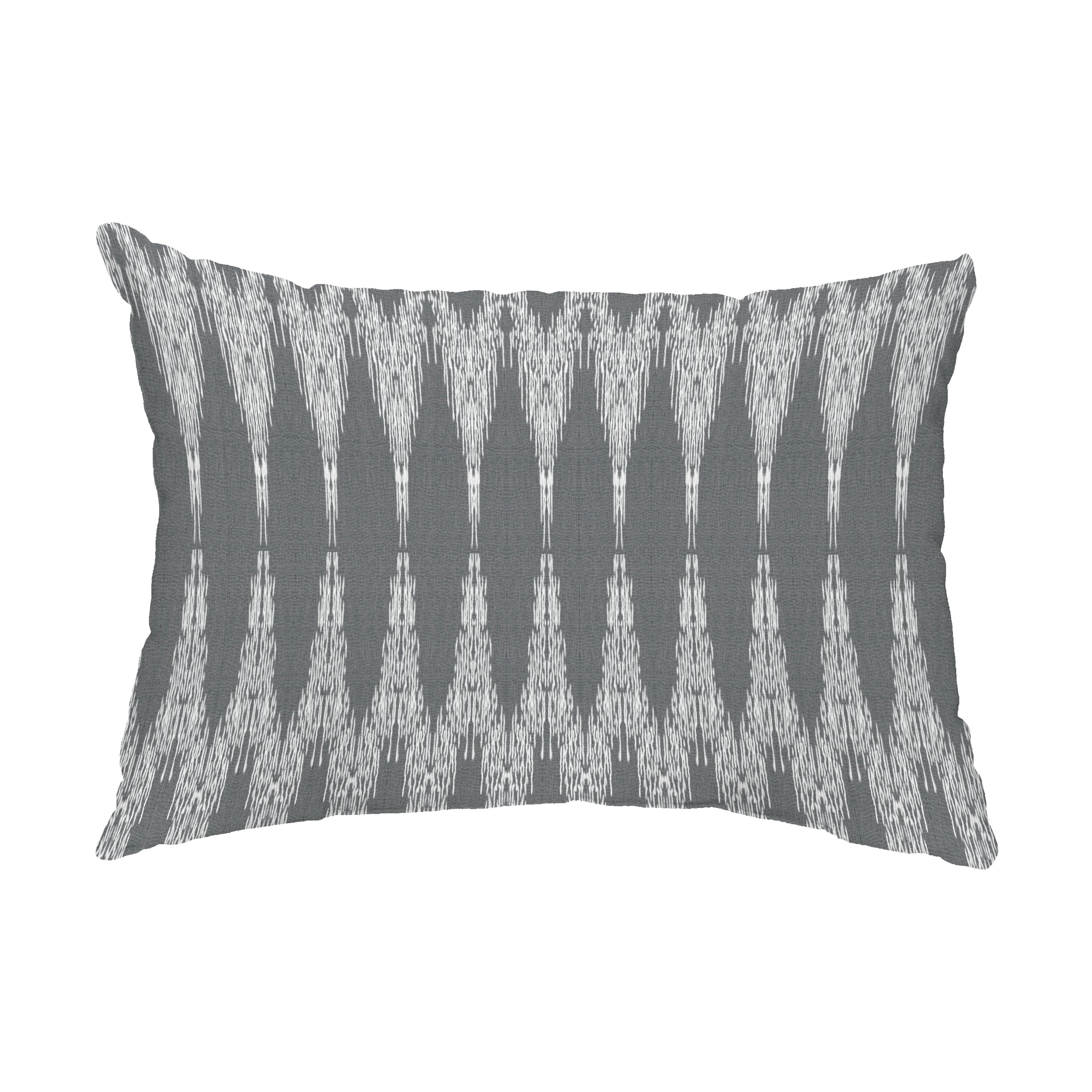 Simply Daisy, 14" x 20" Peace 1 Black Abstract Decorative Outdoor Pillow