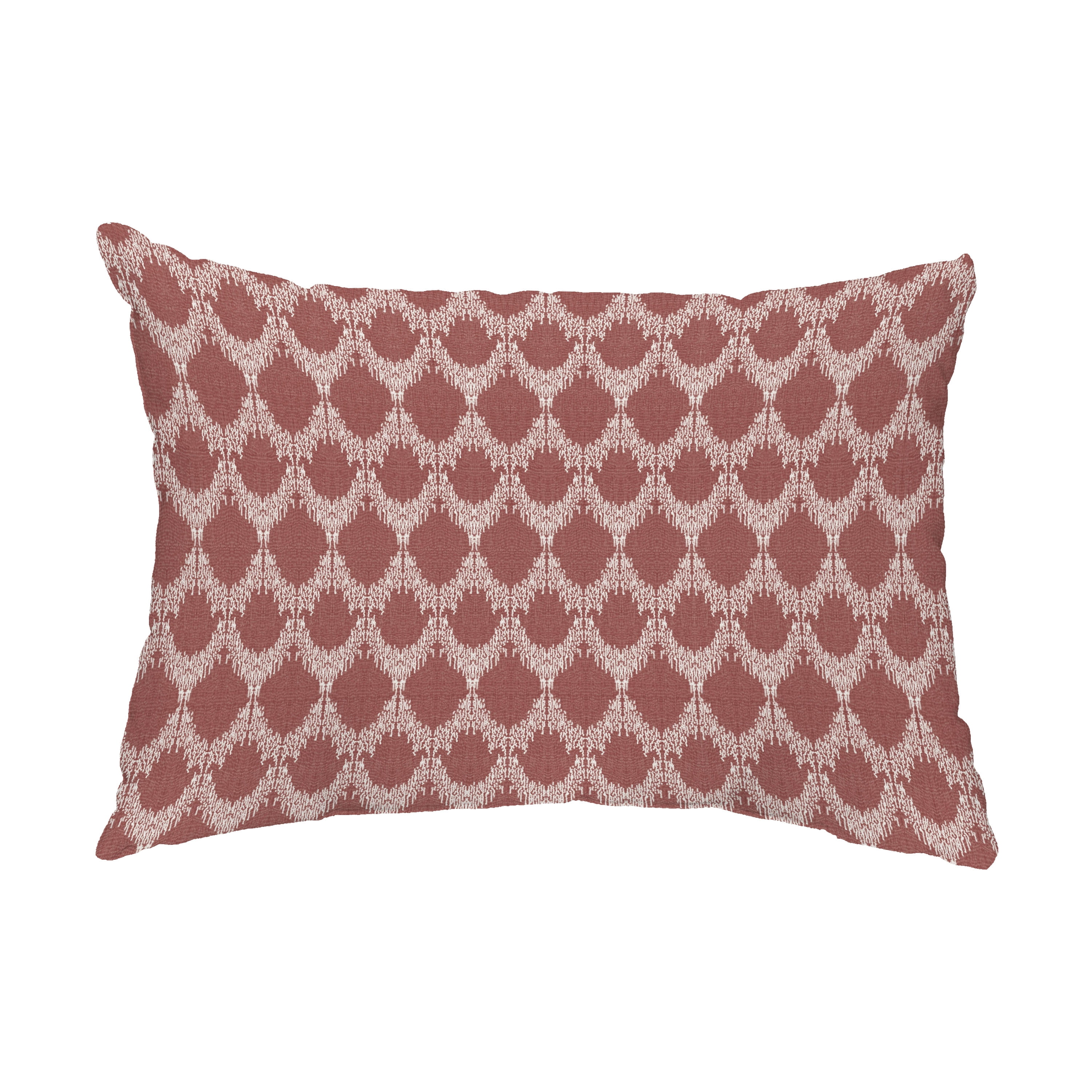 Simply Daisy, 14" x 20" Peace 2 Maroon Abstract Decorative Outdoor Pillow