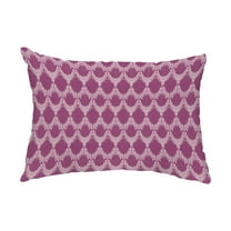 Simply Daisy, 14" x 20" Peace 2 Purple Abstract Decorative Outdoor Pillow