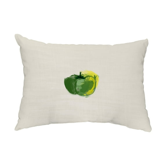 Simply Daisy, 14" x 20" Pepper Green Floral Decorative Outdoor Pillow