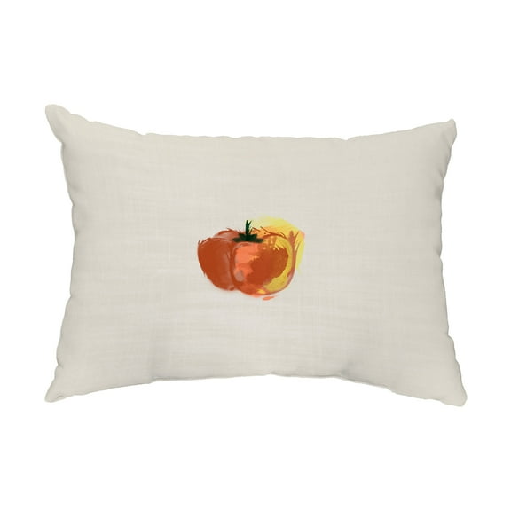 Simply Daisy, 14" x 20" Pepper Rust Floral Decorative Outdoor Pillow