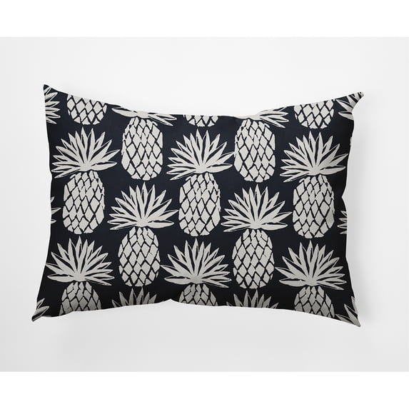 Simply Daisy 14" x 20" Pineapple Pattern Nautical Decorative Indoor Pillow