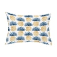 thumbnail image 1 of Simply Daisy, 14" x 20" Pineapple Stripes Blue Abstract Decorative Outdoor Pillow, 1 of 1