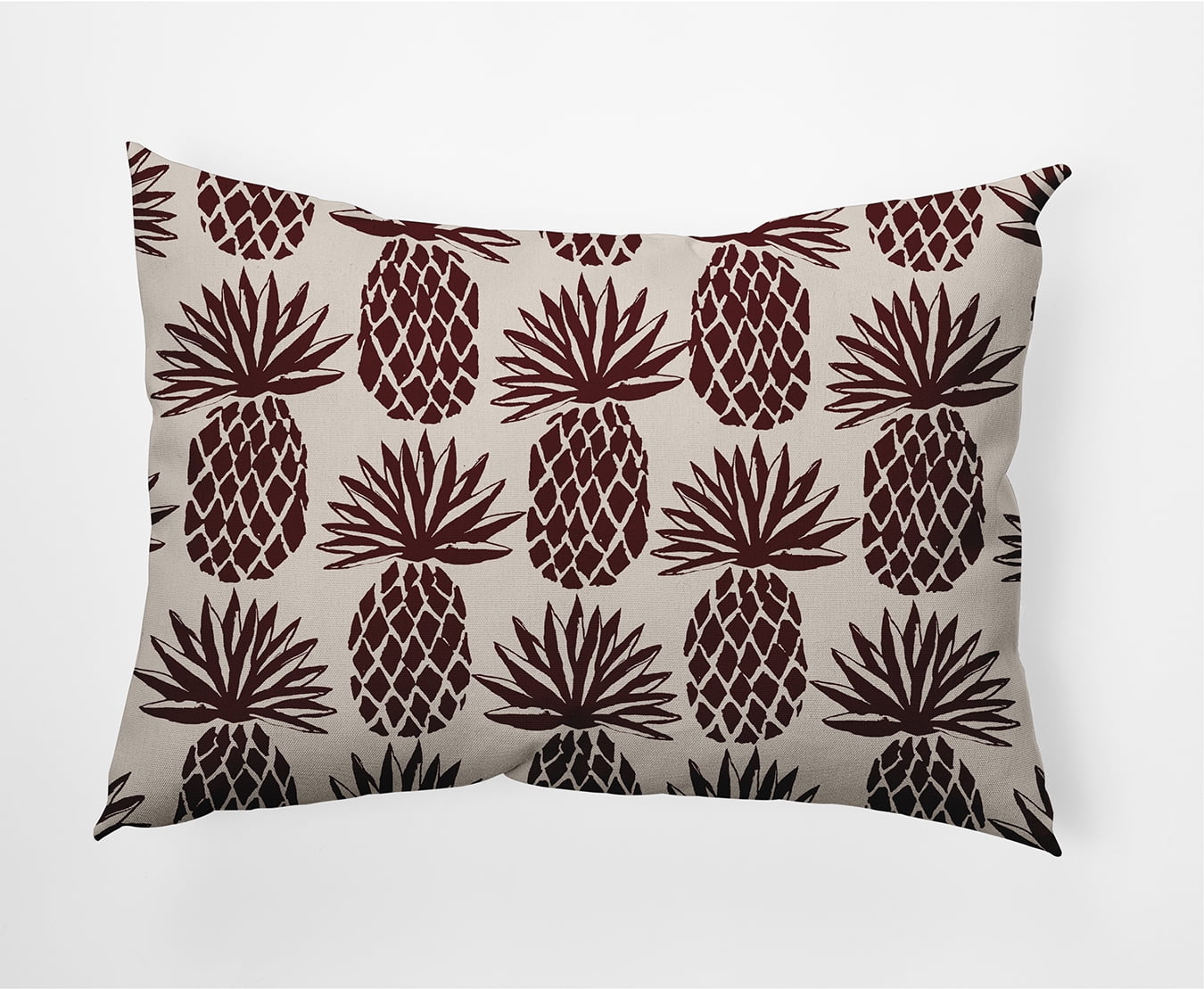 Simply Daisy 14" x 20" Pineapple Stripes Decorative Throw Pillow, Pomegranate
