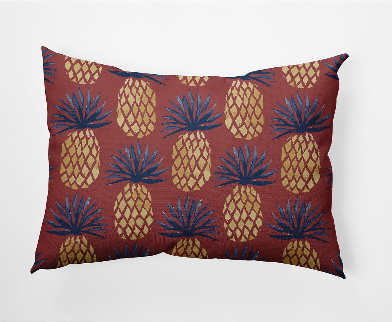 Simply Daisy 14" x 20" Pineapple Stripes Nautical Decorative Indoor Pillow