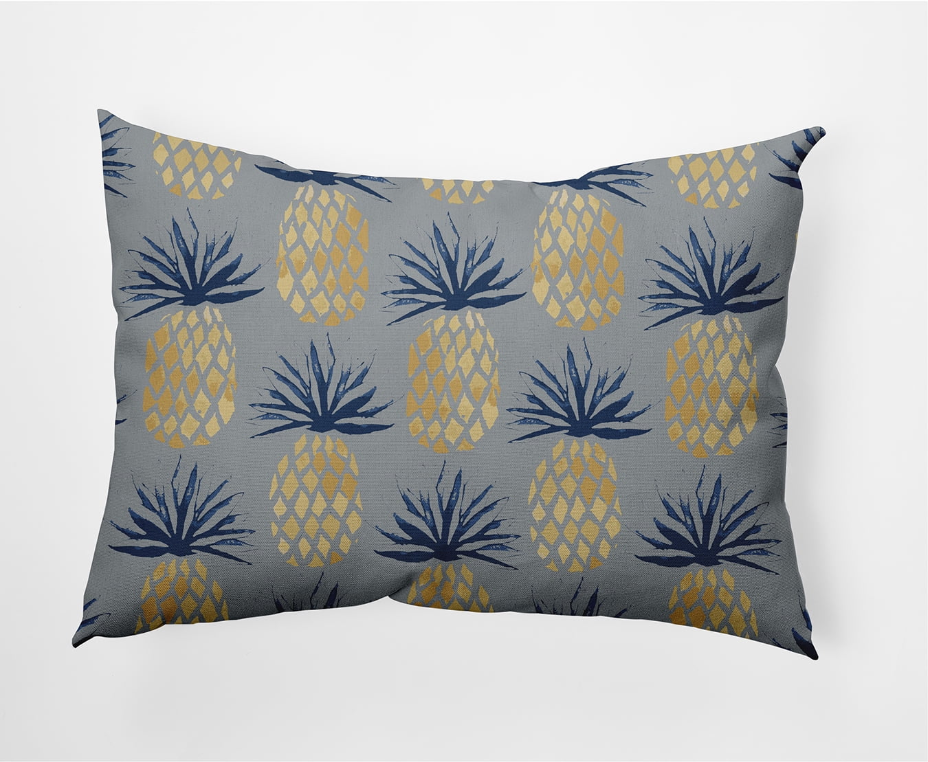 Simply Daisy 14" x 20" Pineapple Stripes Nautical Indoor/Outdoor Throw Pillow
