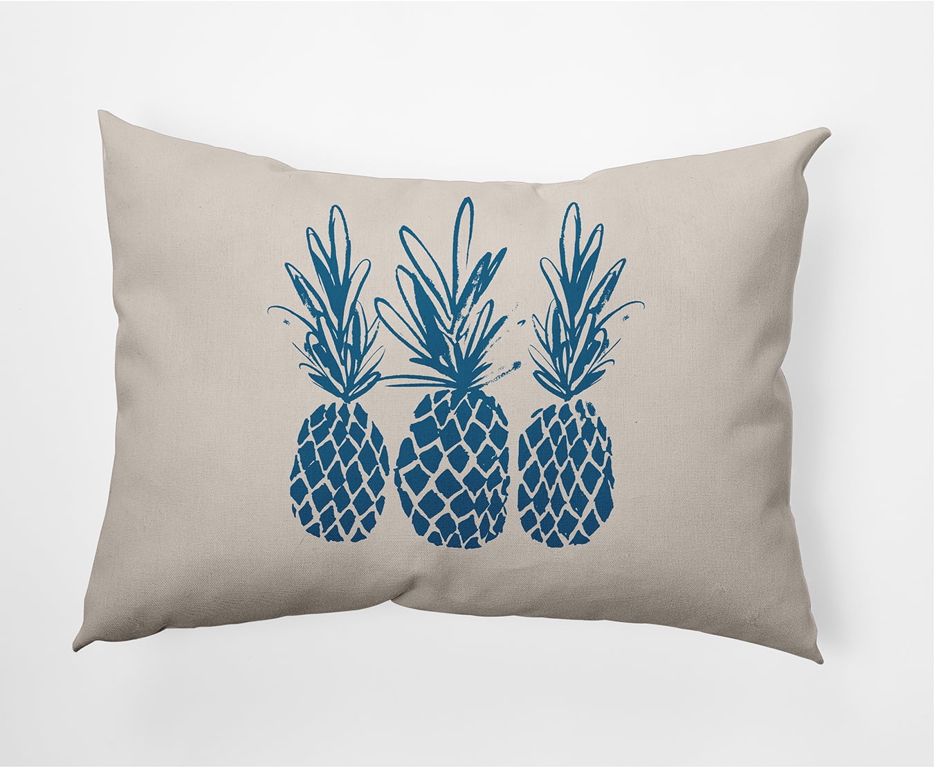 Simply Daisy 14" x 20" Pineapples Decorative Throw Pillow, Autumn Blue