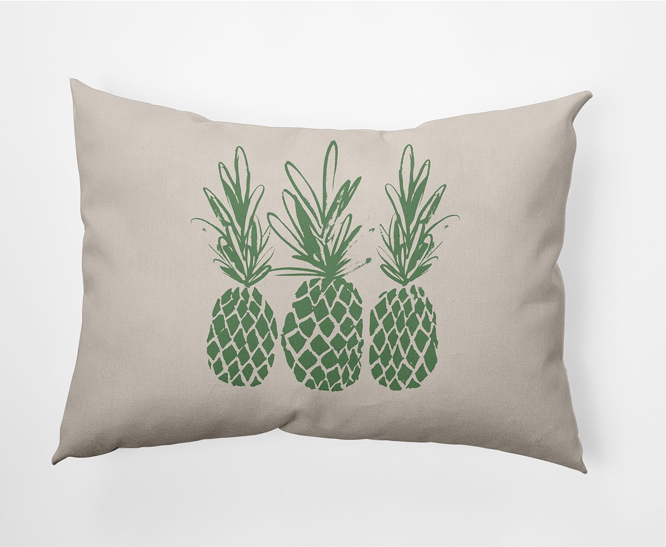 Simply Daisy 14" x 20" Pineapples Decorative Throw Pillow, Sage