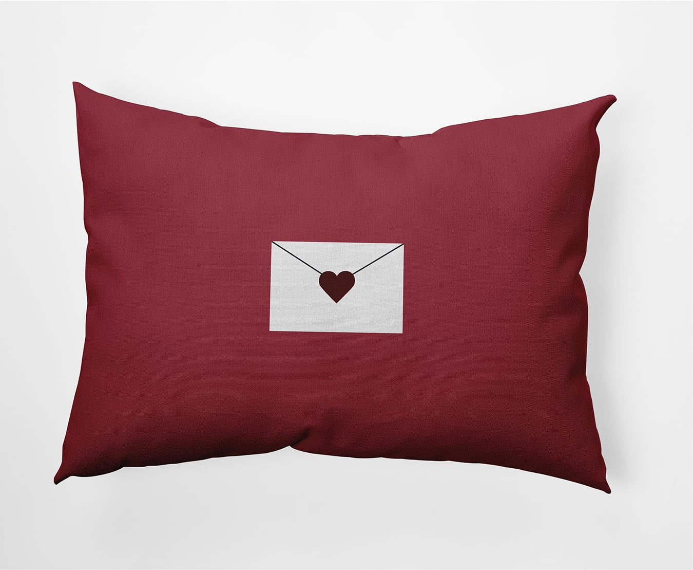 Simply Daisy 14" x 20" Love Letter Valentines Indoor/Outdoor Lumbar Pillow