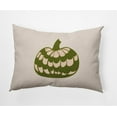 thumbnail image 1 of Simply Daisy 14" x 20" Pumpkin Perfection Indoor/Outdoor Polyester Throw Pillow, Olive, 1 of 3
