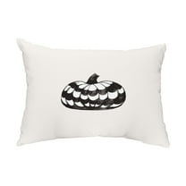 Simply Daisy, 14" x 20" Pumpkin Single Cream Halloween Print Decorative Outdoor Throw Pillow