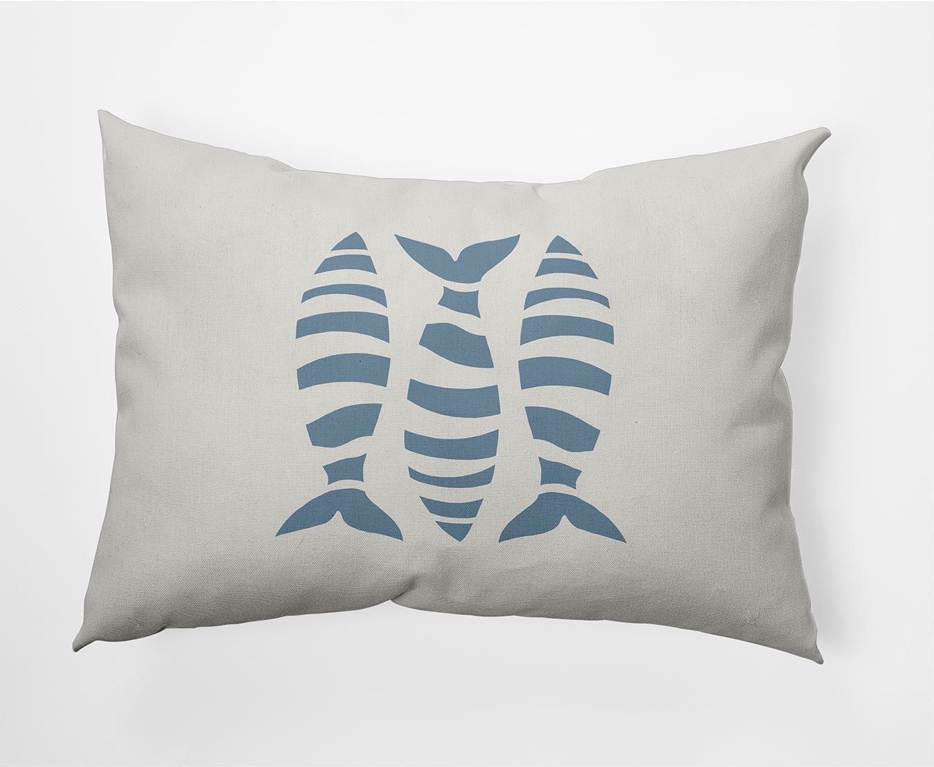 Simply Daisy 14" x 20" Puzzle Fish Nautical Decorative Indoor Pillow