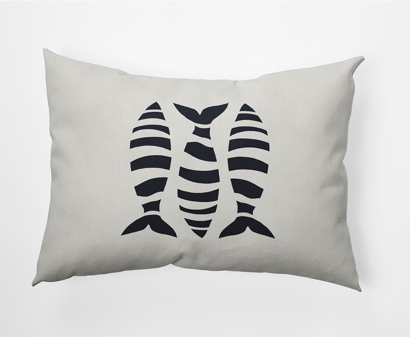 Simply Daisy 14" x 20" Puzzle Fish Nautical Decorative Indoor Pillow