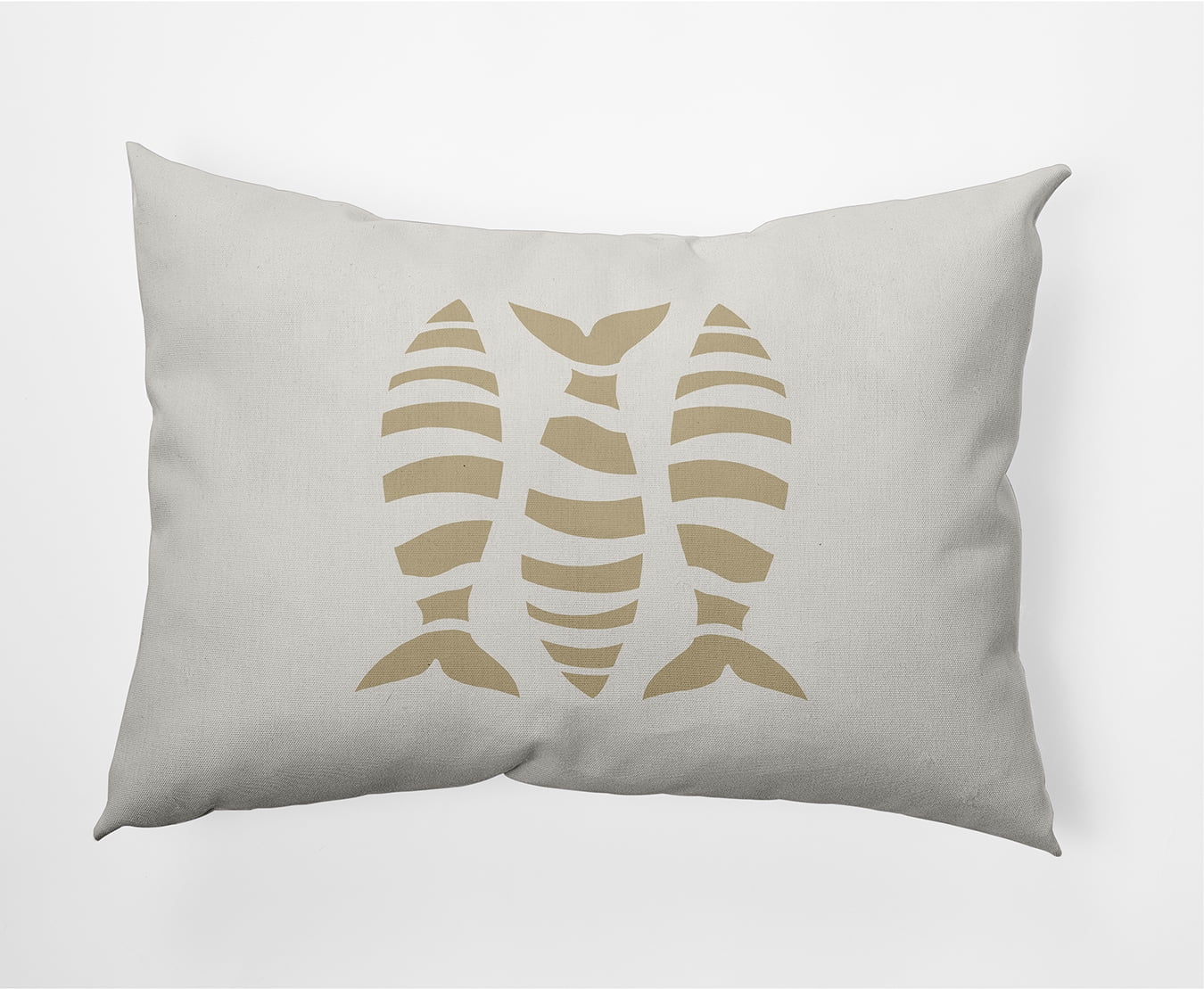 Simply Daisy 14" x 20" Puzzle Fish Nautical Decorative Indoor Pillow