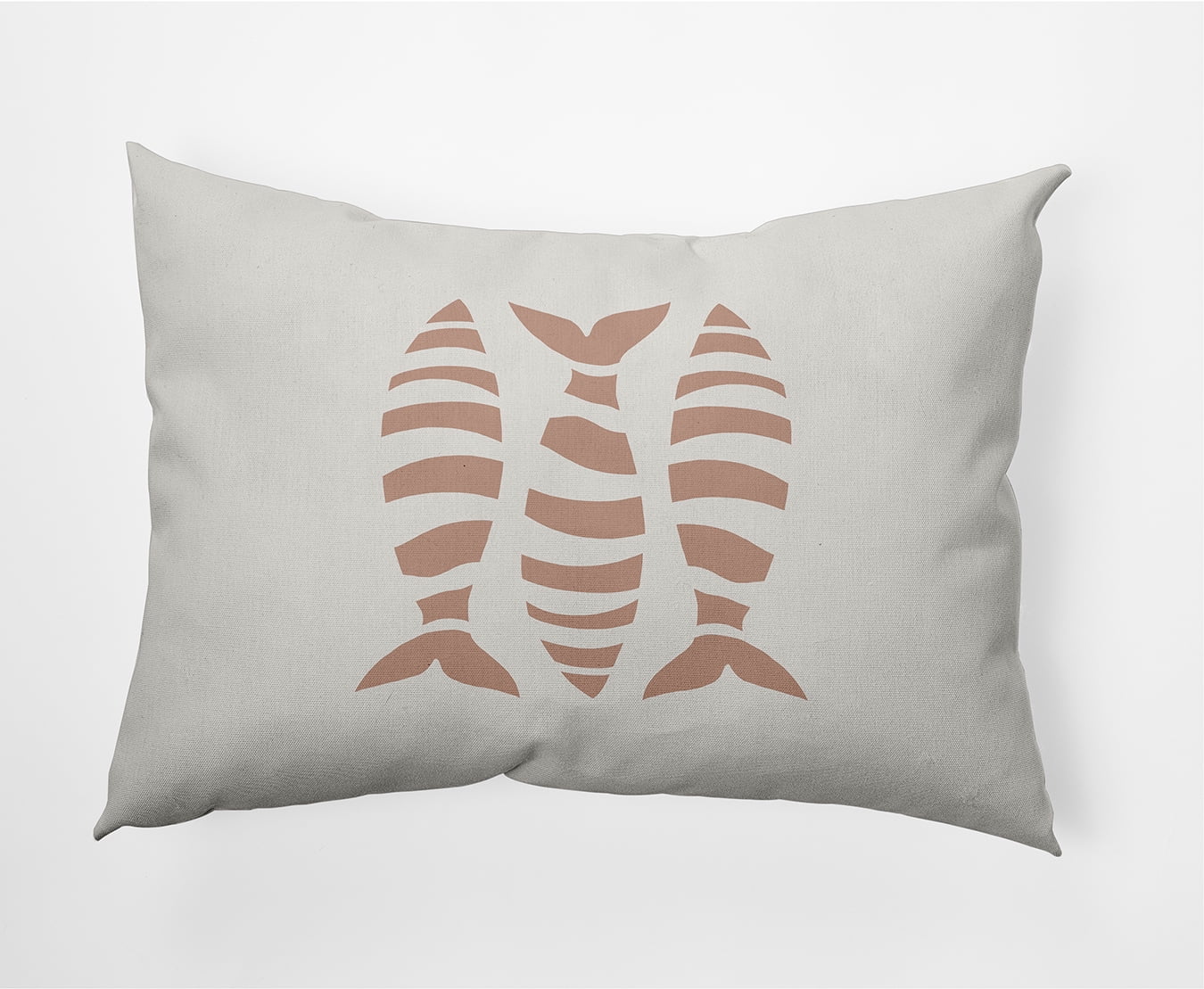 Simply Daisy 14" x 20" Puzzle Fish Nautical Indoor/Outdoor Throw Pillow
