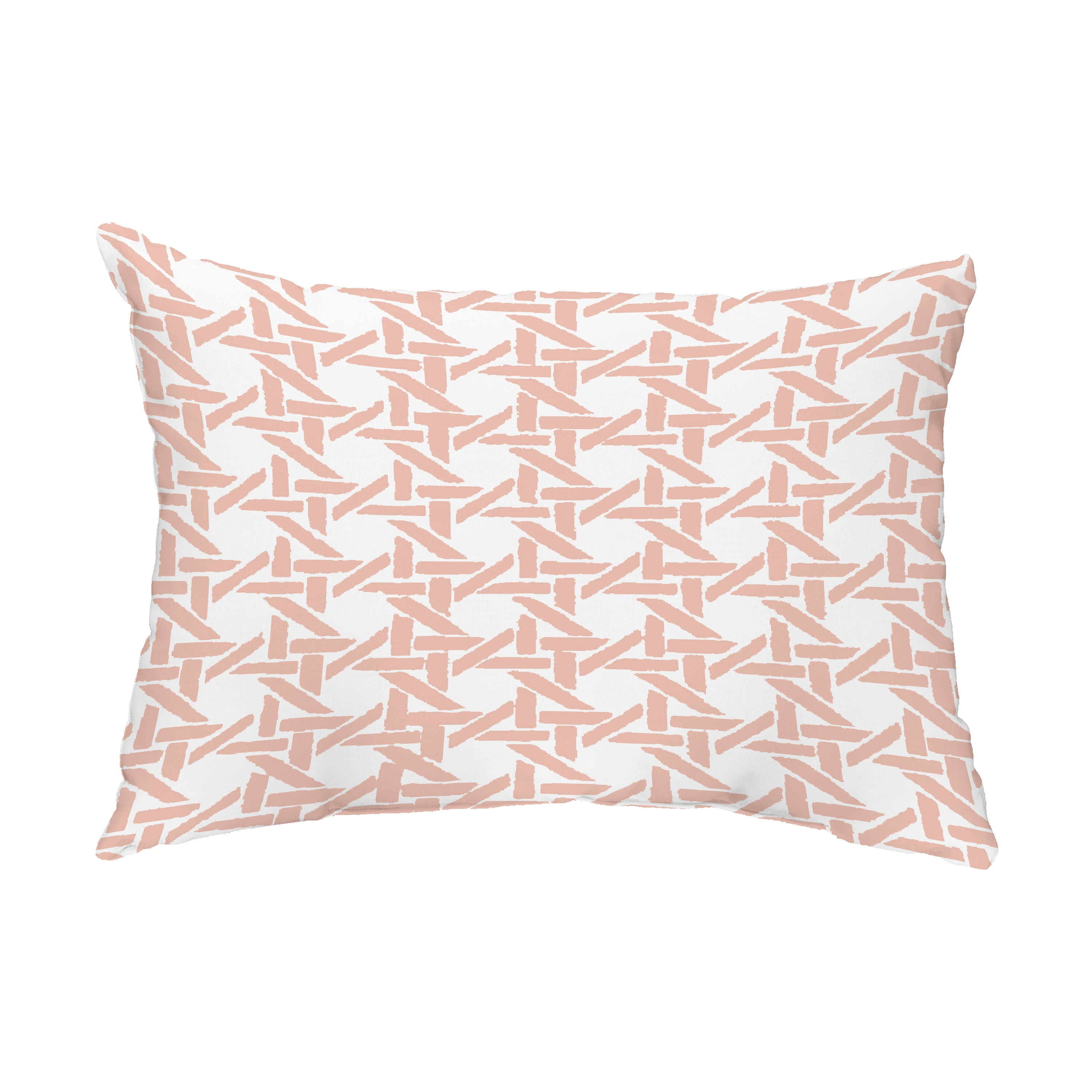 Simply Daisy, 14" x 20" Rattan Abstract Coral Abstract Decorative Outdoor Pillow