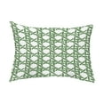 thumbnail image 1 of Simply Daisy, 14" x 20" Rattan Abstract Green Abstract Decorative Outdoor Pillow, 1 of 1