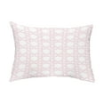 thumbnail image 1 of Simply Daisy, 14" x 20" Rattan Abstract Pink Abstract Decorative Outdoor Pillow, 1 of 1