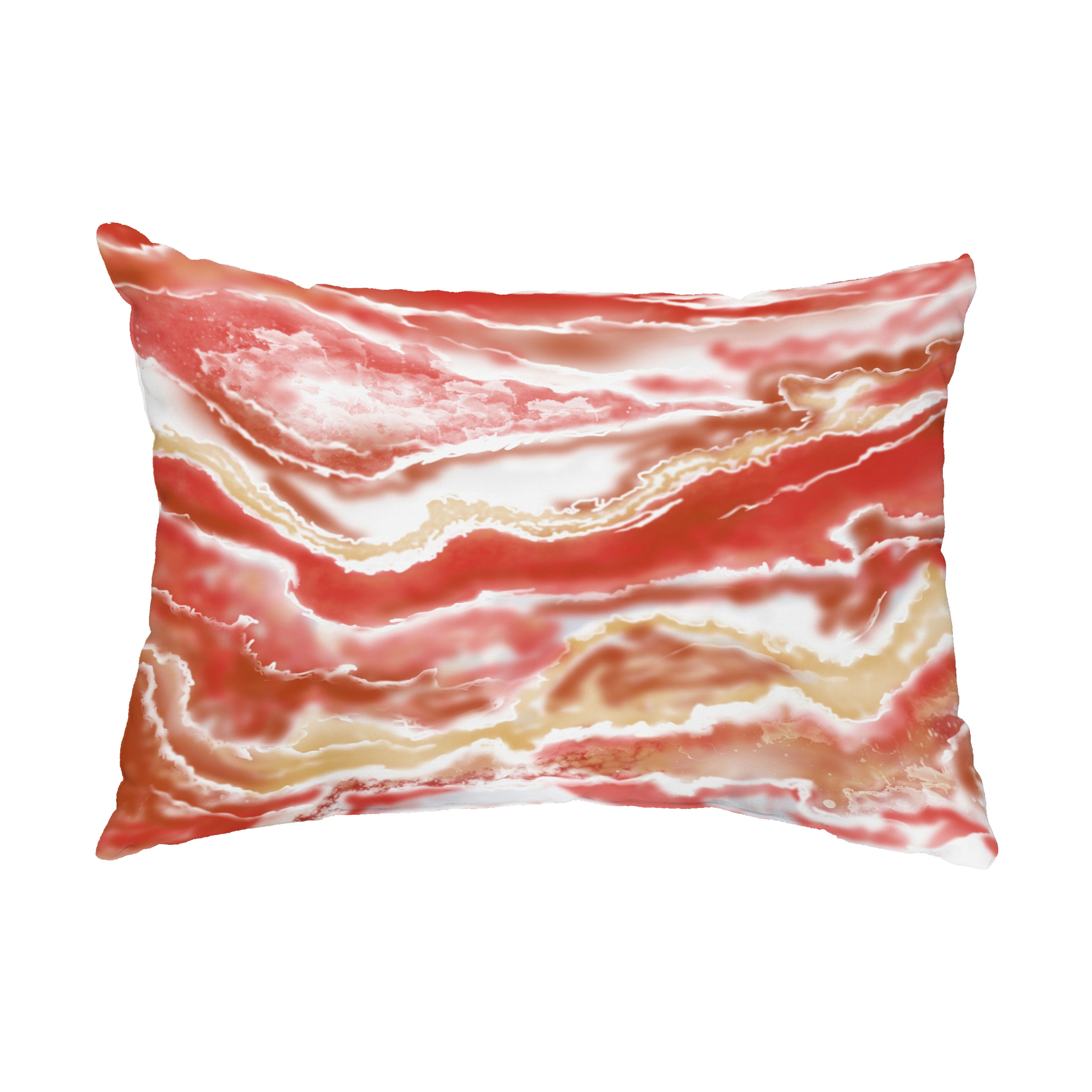 Simply Daisy, 14" x 20" Remolina Orange Decorative Abstract Outdoor Throw Pillow