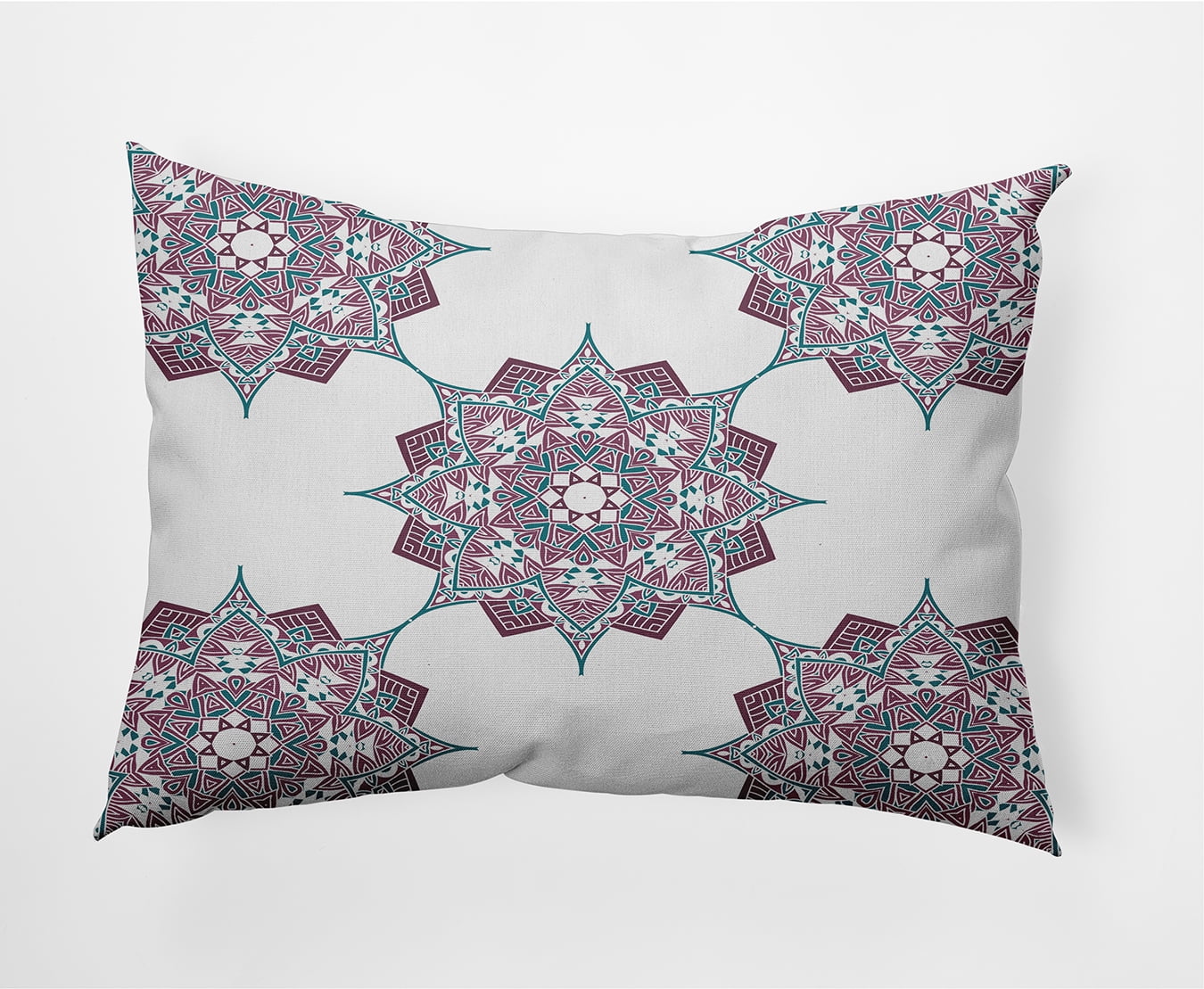 Simply Daisy, 14" x 20" Rhapsody Purple Decorative Abstract Outdoor Throw Pillow