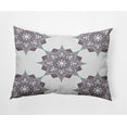 thumbnail image 1 of Simply Daisy, 14" x 20" Rhapsody Purple Decorative Abstract Outdoor Throw Pillow, 1 of 3