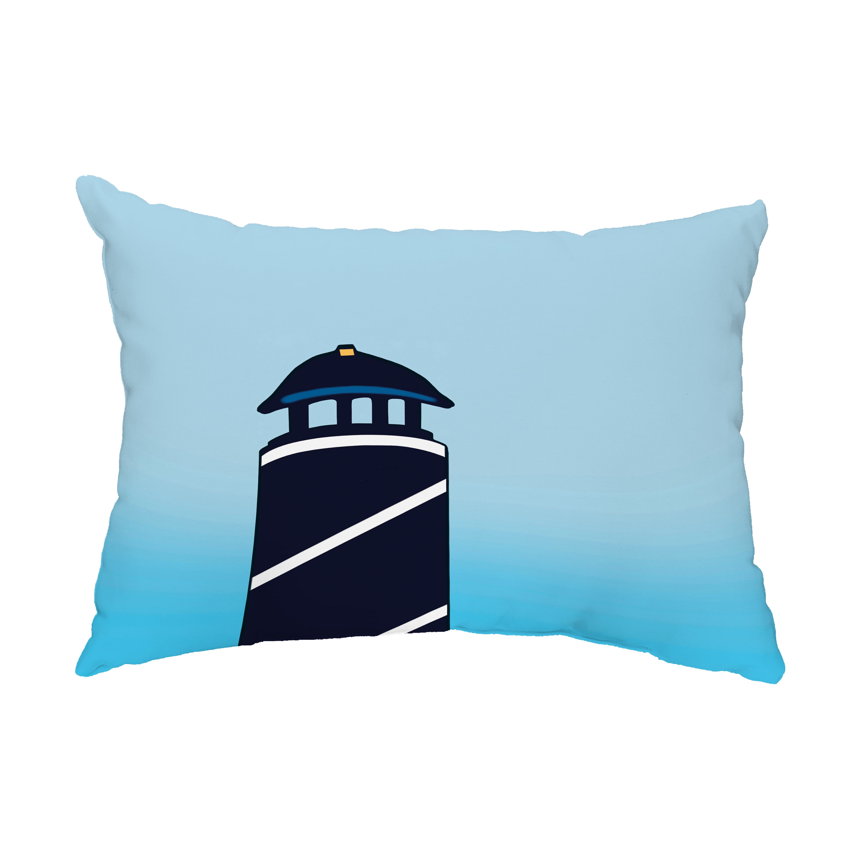Simply Daisy, 14" x 20" Safe Harbor Navy Decorative Nautical Outdoor Pillow