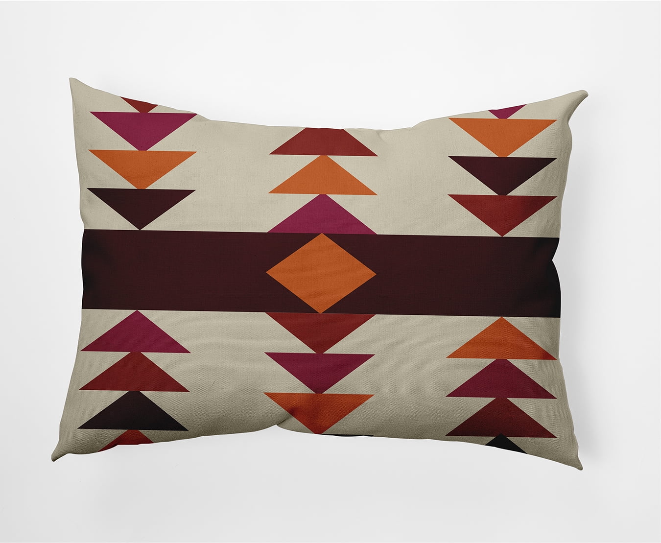 Simply Daisy 14" x 20" Sagebrush Decorative Throw Pillow, Pomegranate