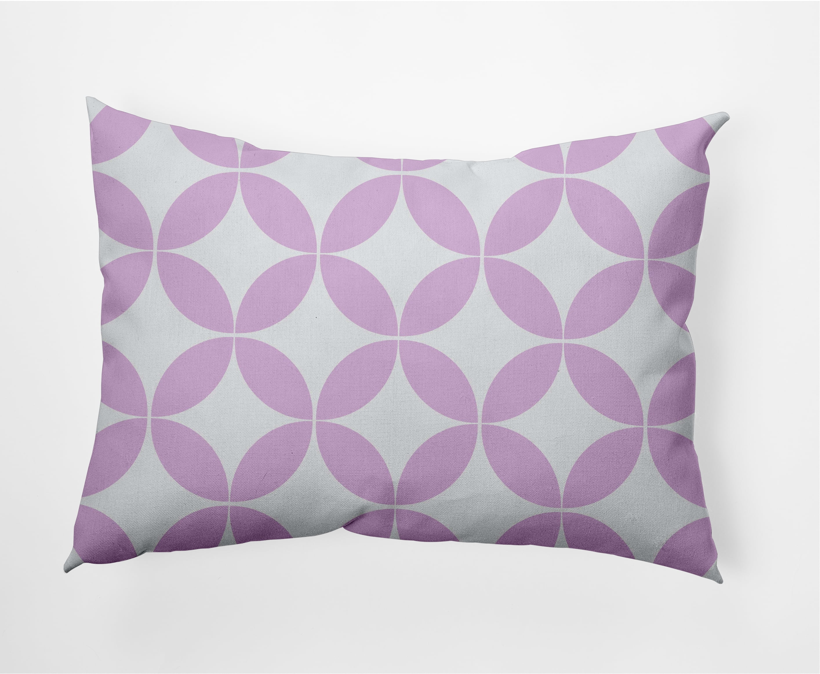 Simply Daisy 14" x 20" Scandinavian Purple, White, Multi-color Polyester Throw Pillow