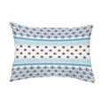 thumbnail image 1 of Simply Daisy, 14" x 20" Scrambled Prints Blue Abstract Decorative Outdoor Pillow, 1 of 1