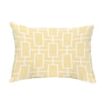 thumbnail image 1 of Simply Daisy, 14" x 20" Screen Lattice Yellow Abstract Decorative Outdoor Pillow, 1 of 1