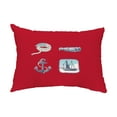 thumbnail image 1 of Simply Daisy, 14" x 20" Sea Tools Red Nautical Decorative Outdoor Pillow, 1 of 1