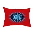 thumbnail image 1 of Simply Daisy, 14" x 20" Sea Wheel Red Decorative Nautical Outdoor Pillow, 1 of 1