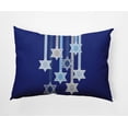 thumbnail image 1 of Simply Daisy, 14" x 20" Shooting Stars Royal Blue Decorative Hanukkah Outdoor Pillow, 1 of 3