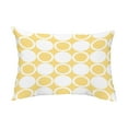 thumbnail image 1 of Simply Daisy, 14" x 20" Small Modcircles Yellow Abstract Decorative Outdoor Pillow, 1 of 1