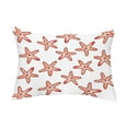 thumbnail image 1 of Simply Daisy, 14" x 20" Soft Starfish Coral Decorative Coastal Outdoor Throw Pillow, 1 of 1