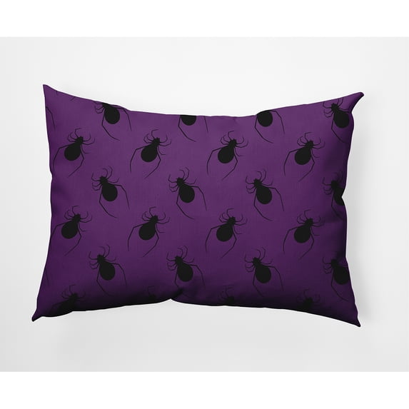 Simply Daisy 14" x 20" Spider Pattern Decorative Throw Pillow, Amethyst