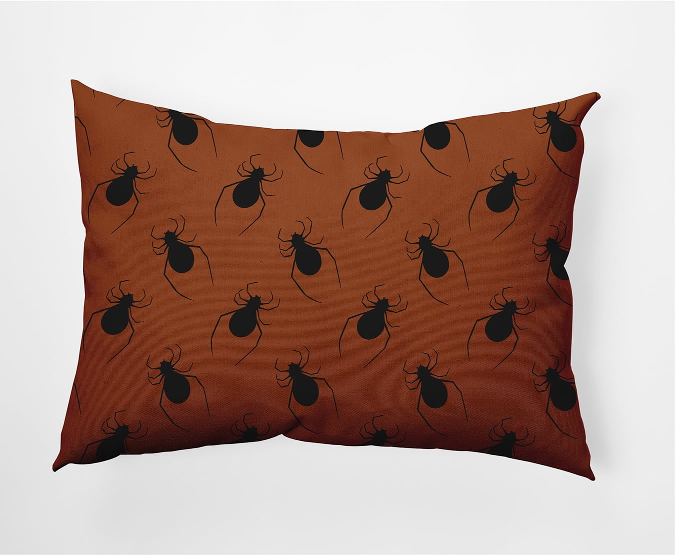 Simply Daisy 14" x 20" Spider Pattern Indoor/Outdoor Polyester Throw Pillow, Sienna