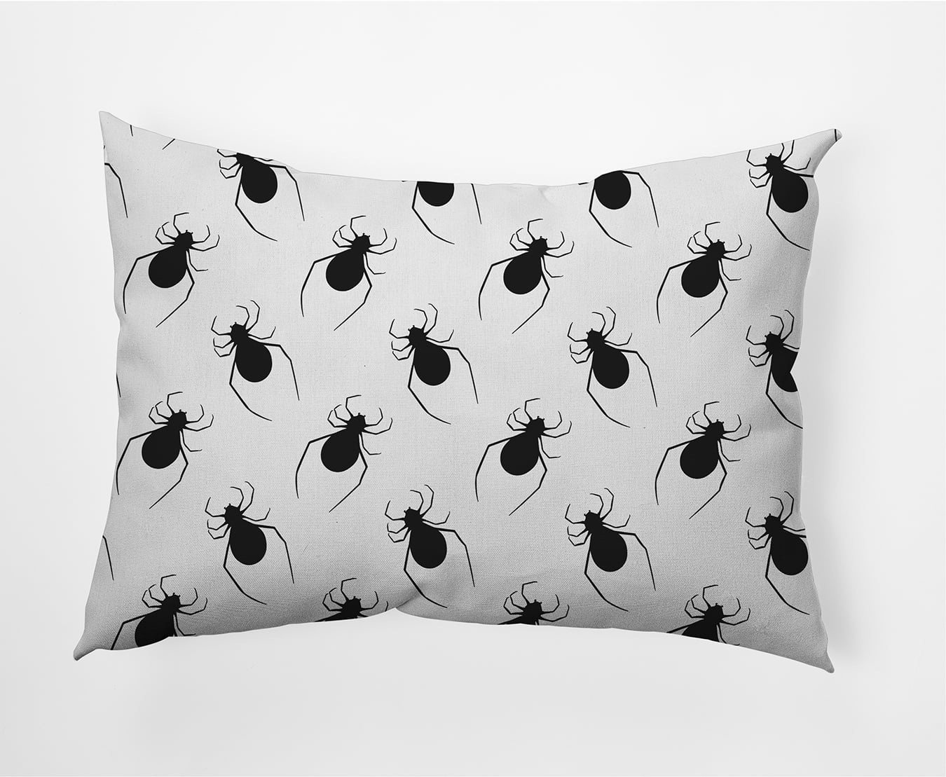 Simply Daisy 14" x 20" Spider Pattern Indoor/Outdoor Polyester Throw Pillow, White