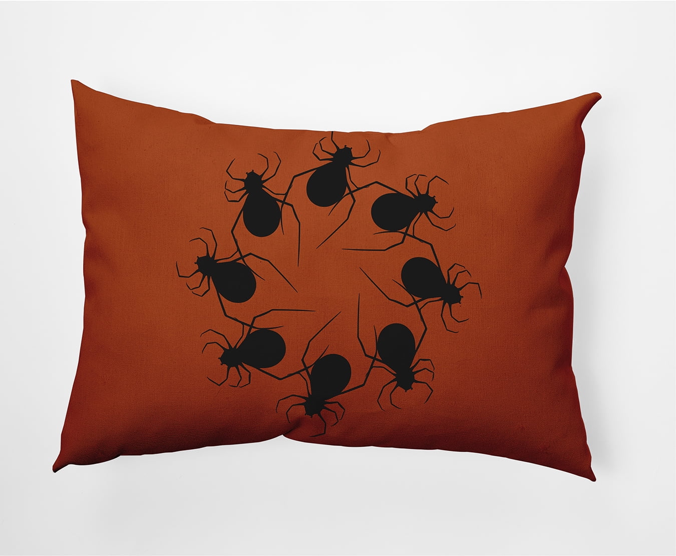 Simply Daisy 14" x 20" Spider Wreath Decorative Throw Pillow, Sienna