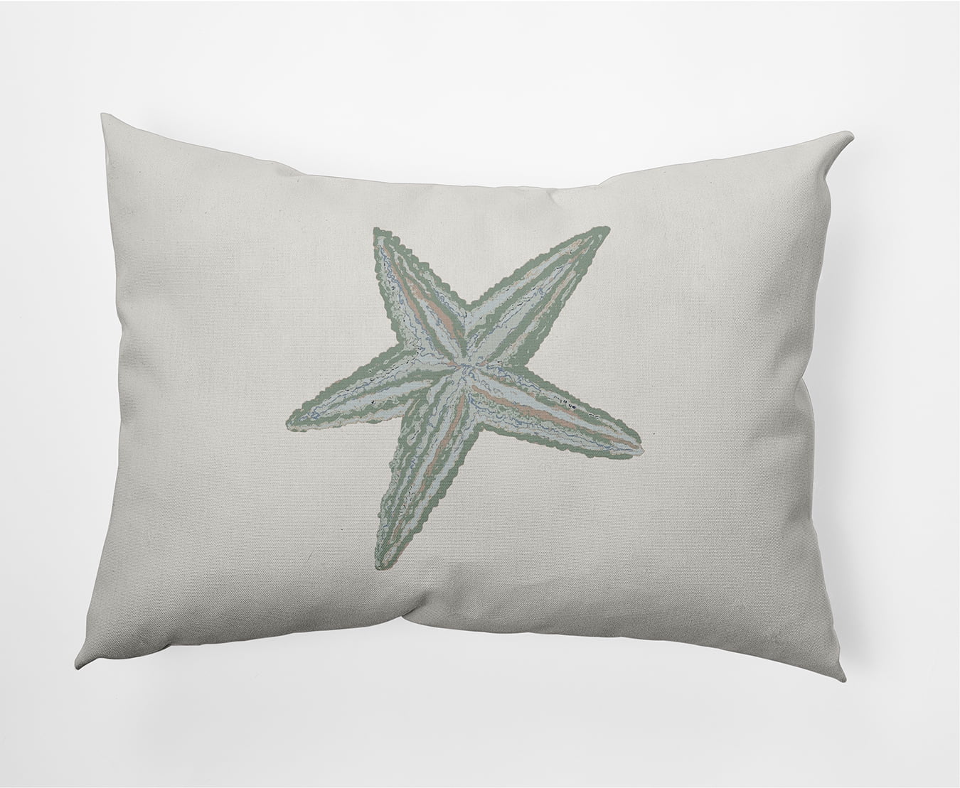 Simply Daisy 14" x 20" Starfish Nautical Decorative Indoor Pillow