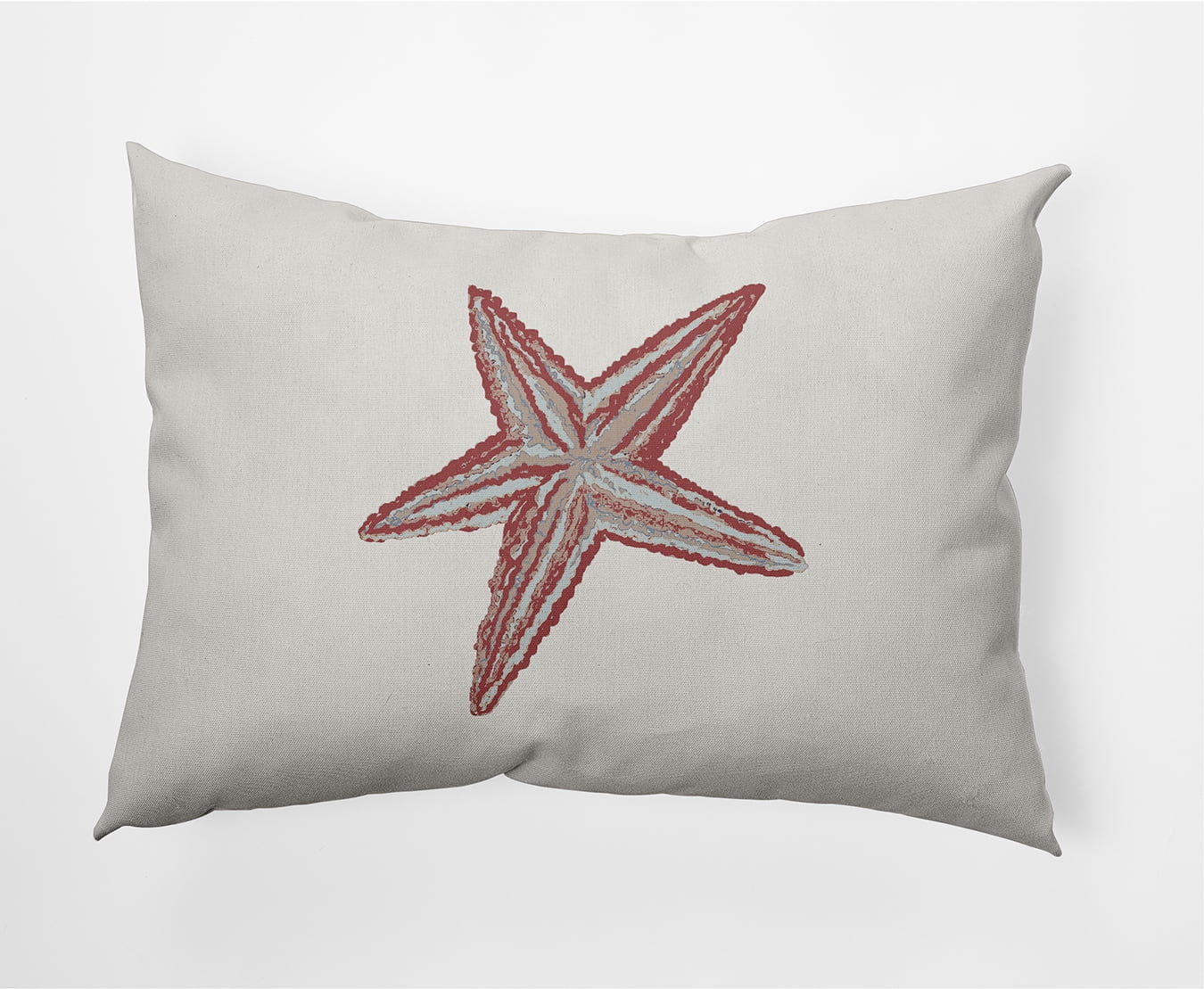 Simply Daisy 14" x 20" Starfish Nautical Decorative Indoor Pillow