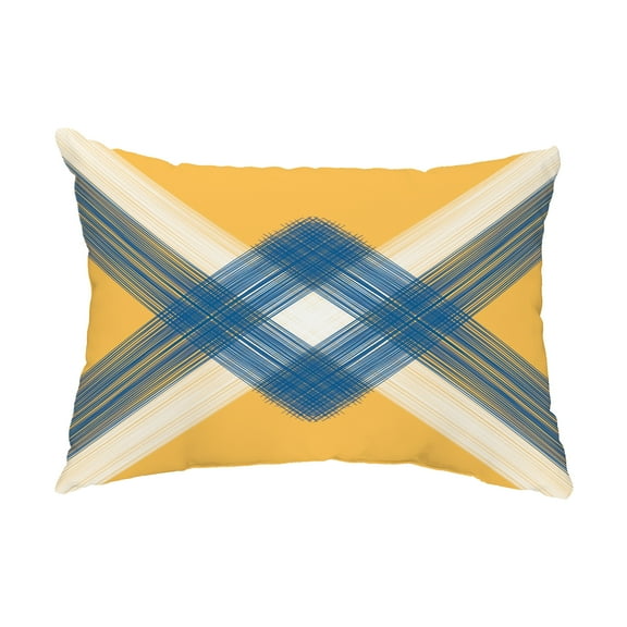 Simply Daisy, 14" x 20" String Art Yellow Decorative Nautical Outdoor Pillow