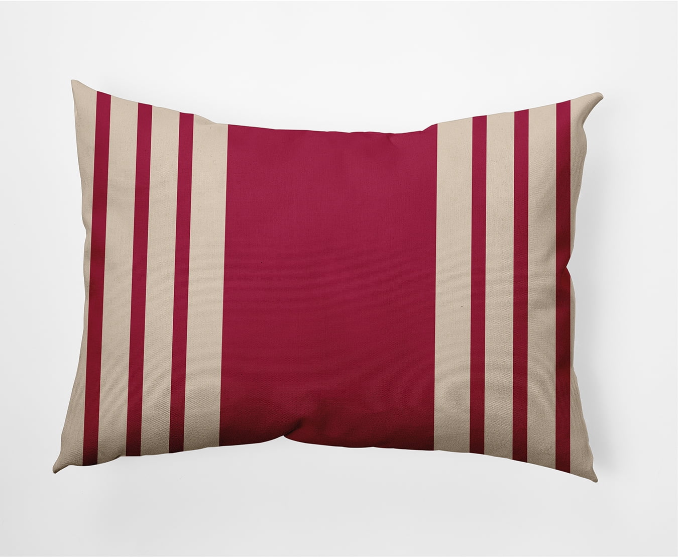 Simply Daisy 14" x 20" Stripe Decorative Throw Pillow, Cranberry