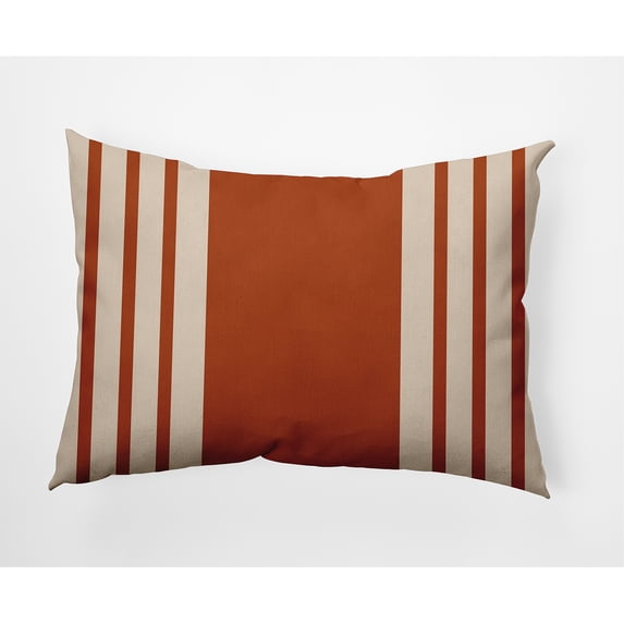 Simply Daisy 14" x 20" Stripe Decorative Throw Pillow, Sienna