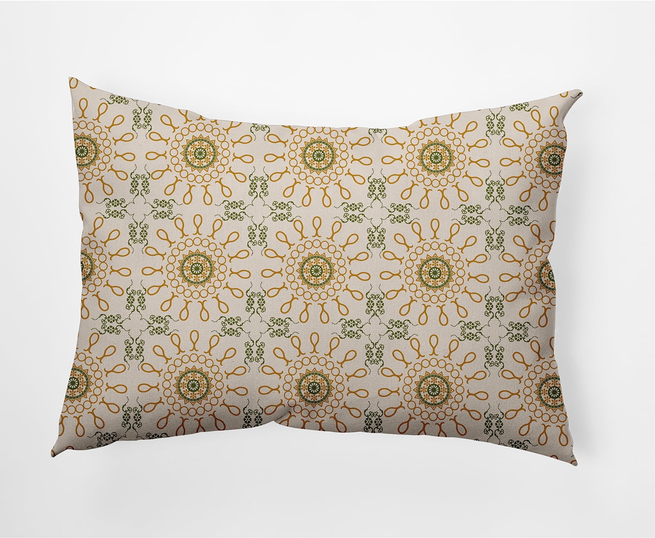 Simply Daisy 14" x 20" Sun Tile Decorative Throw Pillow, Autumn Gold