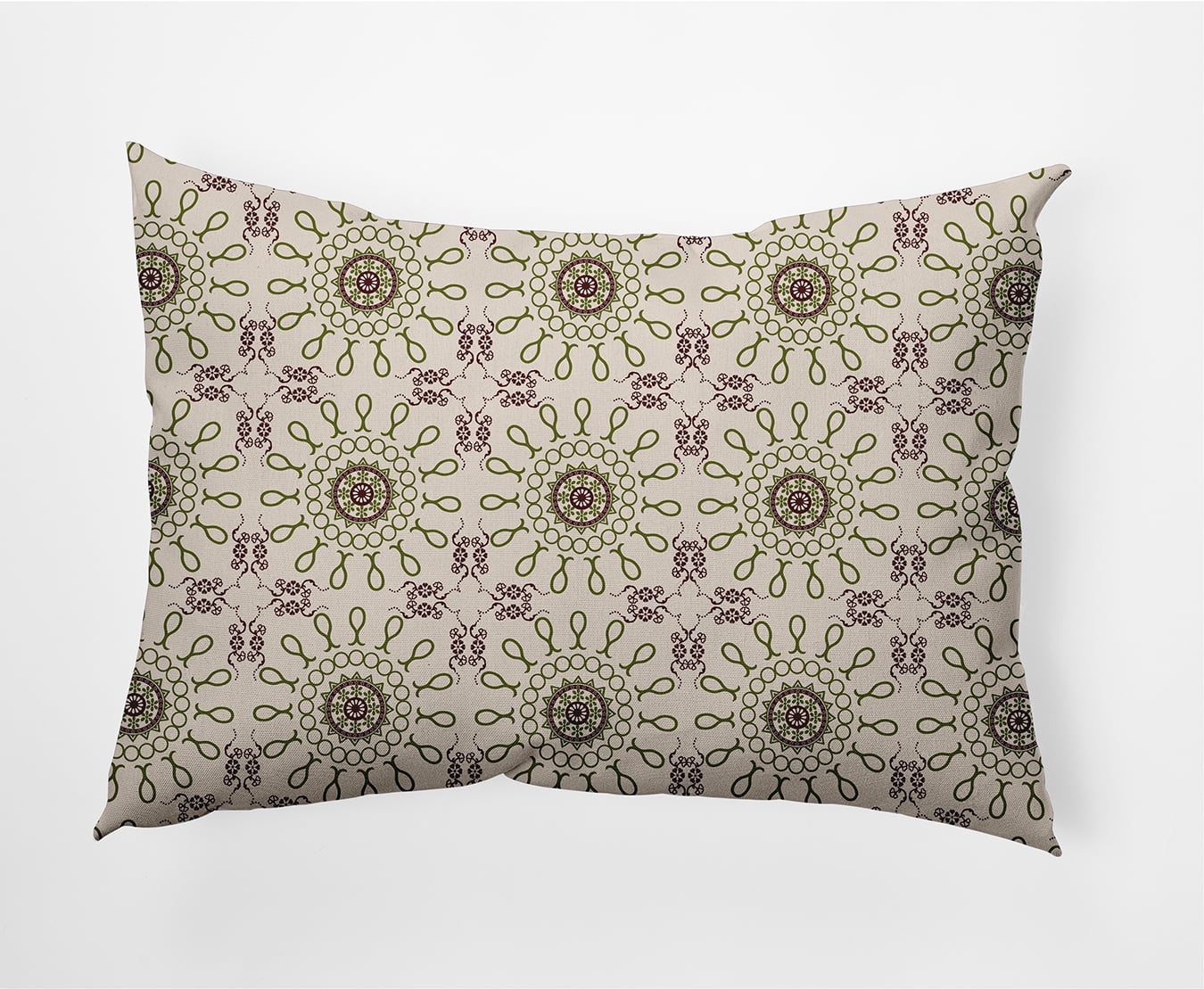 Simply Daisy 14" x 20" Sun Tile Decorative Throw Pillow, Olive