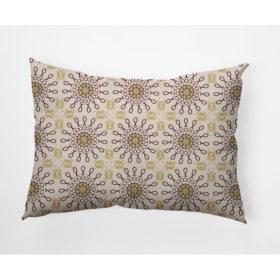Simply Daisy 14" x 20" Sun Tile Decorative Throw Pillow, Pomegranate